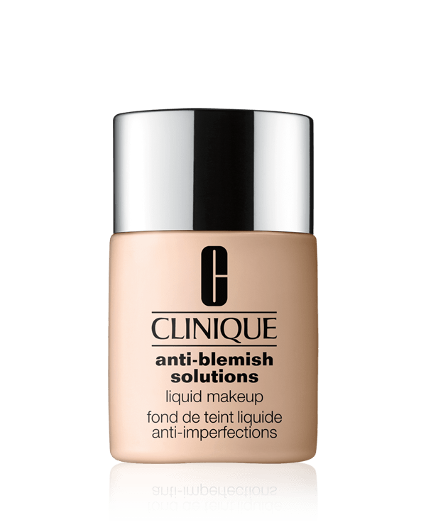 Anti-Blemish Solutions™ Liquid Makeup, Oil free foundation with salicylic acid that blends away blemishs and redness. Feels so fresh, looks so natural. Dermatologists tested.&lt;br&gt;&lt;br&gt;&lt;b&gt;Finish:&lt;/b&gt; Matte, Natural&lt;br&gt;&lt;br&gt;&lt;b&gt;Coverage:&lt;/b&gt; Moderate&lt;br&gt;&lt;br&gt;&lt;b&gt;Key Ingredients:&lt;/b&gt; Salicylic acid&lt;br&gt;&lt;br&gt;&lt;b&gt;Skin Type:&lt;/b&gt; Dry Combination, Combination Oily, Oily&lt;br&gt;&lt;br&gt;&lt;b&gt;Category:&lt;/b&gt; Makeup