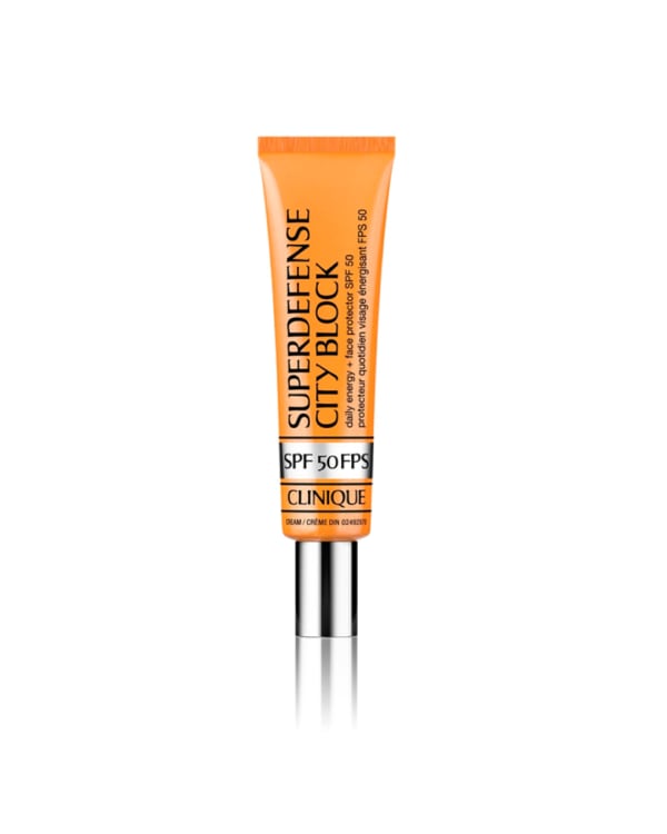 Superdefense™ City Block Broad Spectrum SPF 50 Daily Energy + Face Protector, An energizing, go-anywhere daily SPF protector for all-day defense.&lt;br&gt;&lt;br&gt;Category: Skincare