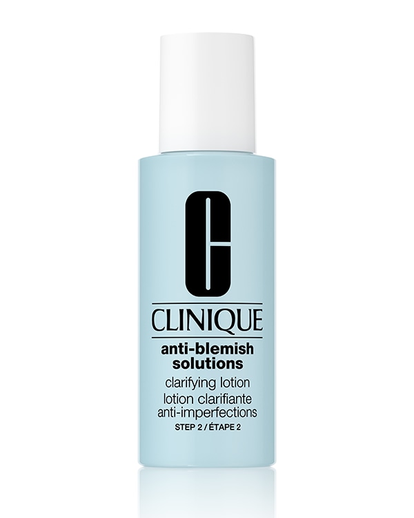 Anti-Blemish Solutions™ Clarifying Lotion, Liquid exfoliator reduces excess oil and shine, mattifies skin, and unclogs pores. Gentle, yet effective. Dermatologist-Tested.&lt;br&gt;&lt;br&gt;&lt;b&gt;Benefits:&lt;/b&gt; Exfoliate, Oil Control for Blemish Prone Skin&lt;br&gt;&lt;br&gt;&lt;b&gt;Key Ingredients:&lt;/b&gt; Salicylic Acid, Silica&lt;br&gt;&lt;br&gt;&lt;b&gt;Skin Type:&lt;/b&gt; Combination Oily, Dry Combination, Oily , Very Dry to Dry&lt;br&gt;&lt;br&gt;&lt;b&gt;Category:&lt;/b&gt; Skincare